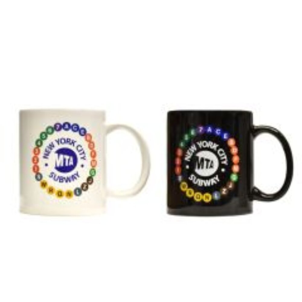 MTA NYC Subway Routes Mug Set  - NY Transit Museum Store - NIB